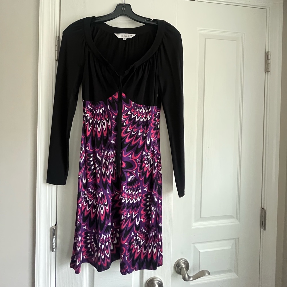 TRINA TURK LOS ANGELES vintage long sleeve dress